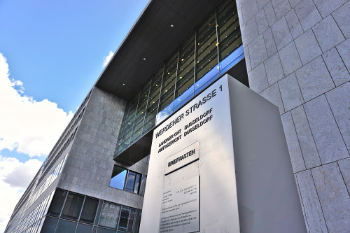 Briefkasten vom Landgericht & Amtsgericht Düsseldorf